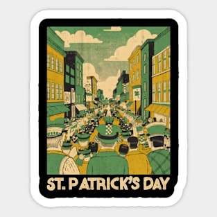 ST Patricks Day vintage look Sticker